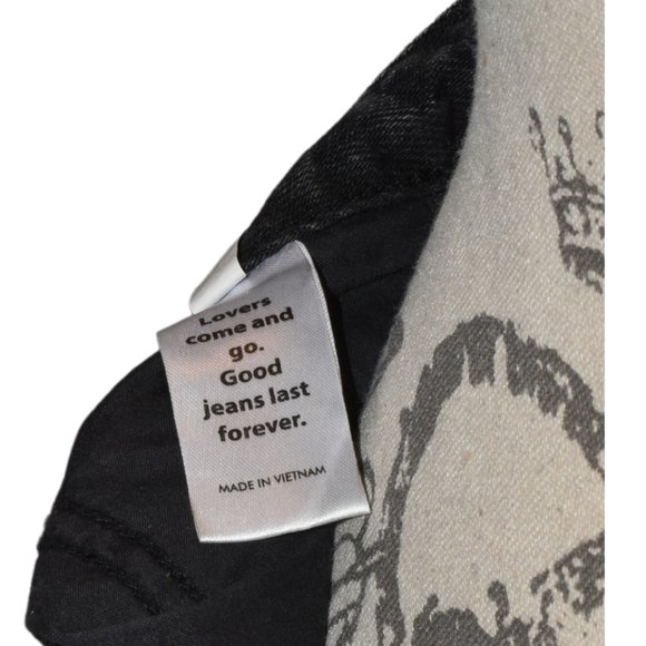 PacSun Two-Tone Gray Jean 5-Pocket Mini Skirt, size 26 - Picture 10 of 13